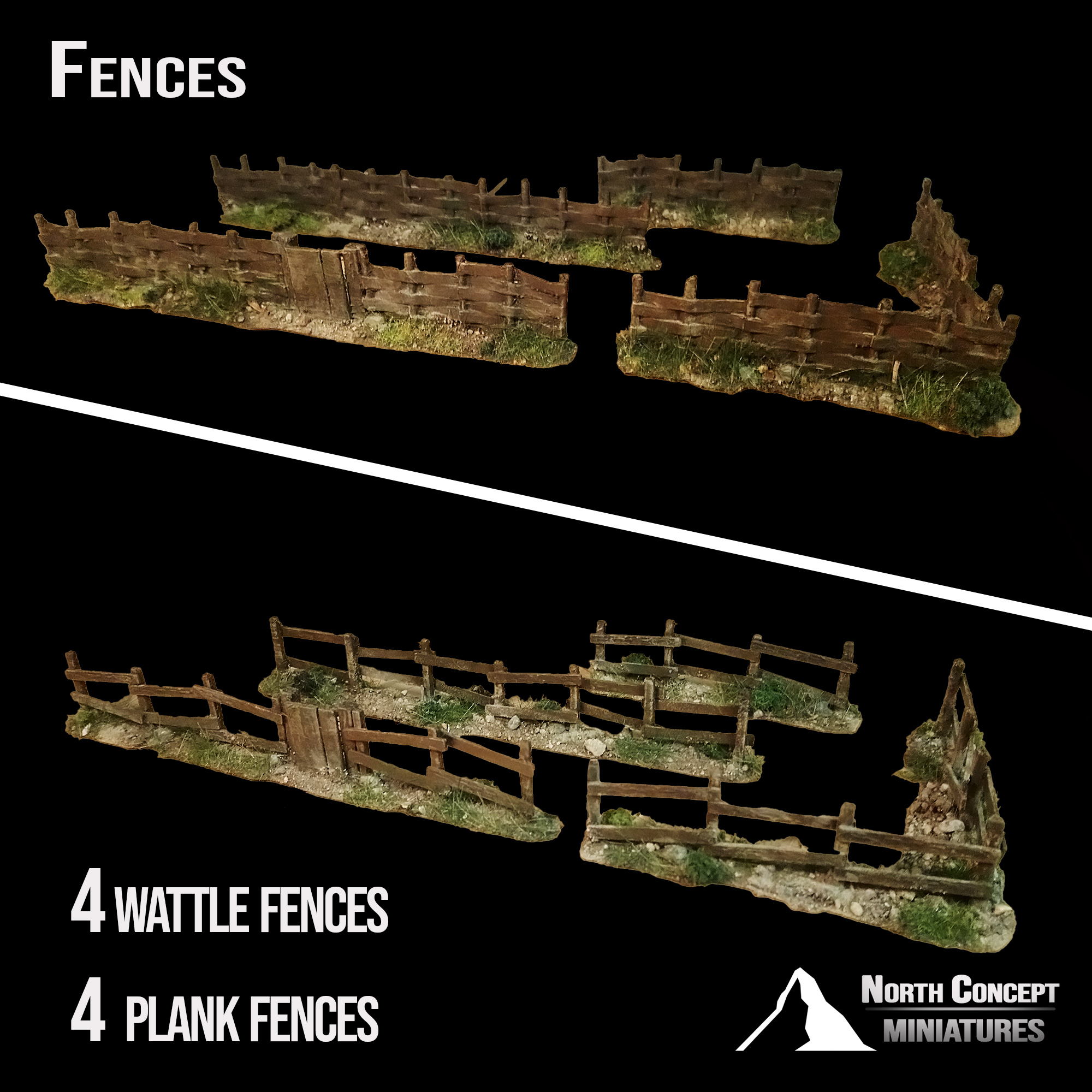 Fences - Wattle and Planks - Terrain